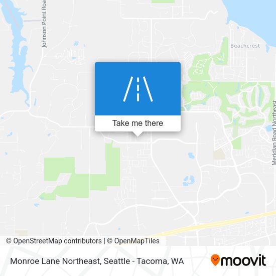 Monroe Lane Northeast map