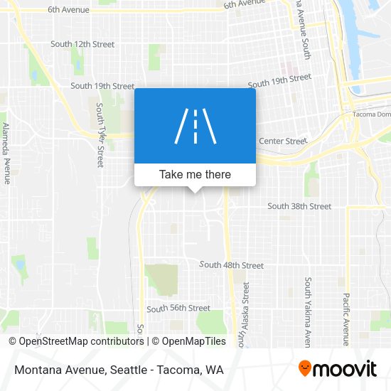 Montana Avenue map