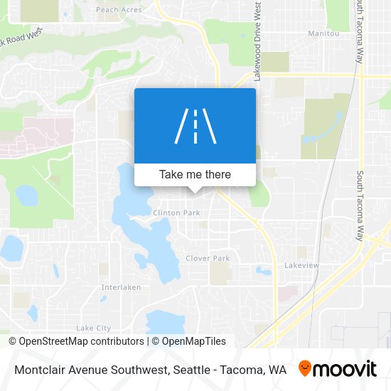 Montclair Avenue Southwest map