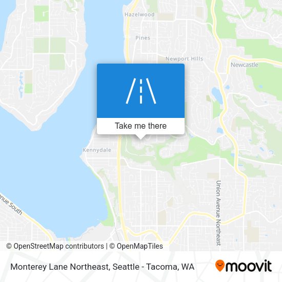 Monterey Lane Northeast map