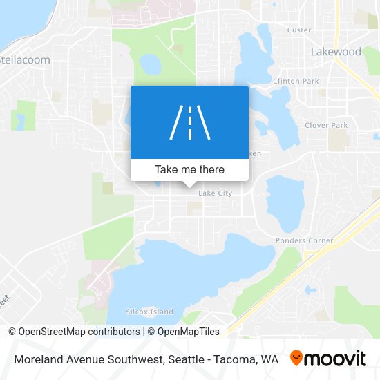 Moreland Avenue Southwest map