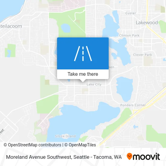 Moreland Avenue Southwest map