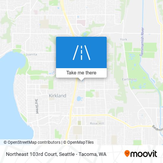 Northeast 103rd Court map