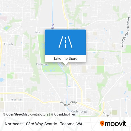 Northeast 103rd Way map