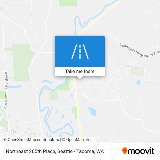 Northeast 265th Place map