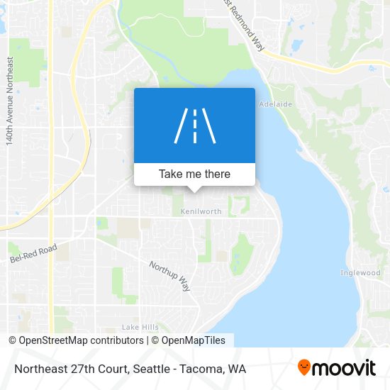 Northeast 27th Court map