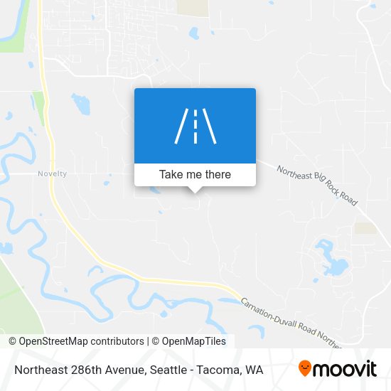 Northeast 286th Avenue map