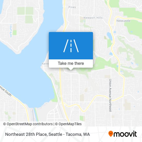 Northeast 28th Place map