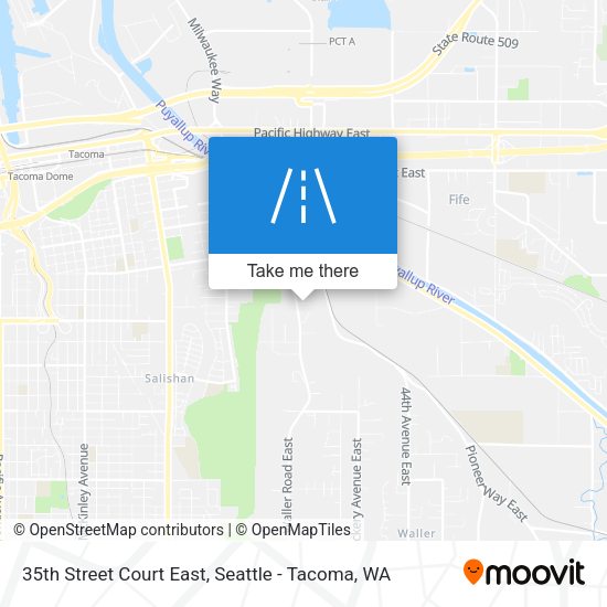 Mapa de 35th Street Court East