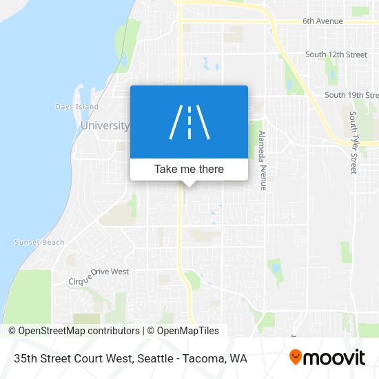 Mapa de 35th Street Court West