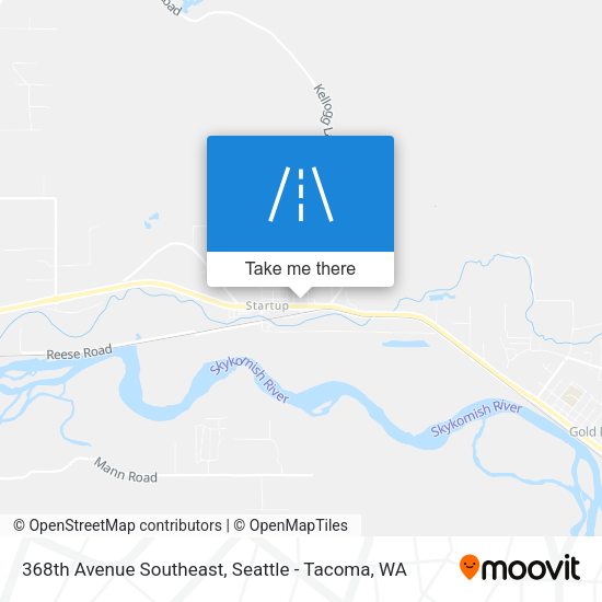368th Avenue Southeast map