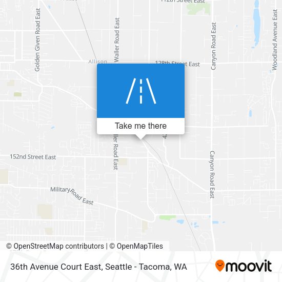 36th Avenue Court East map