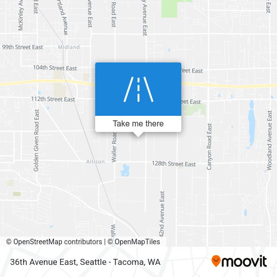 36th Avenue East map
