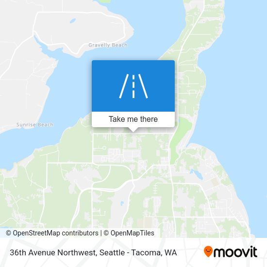 36th Avenue Northwest map