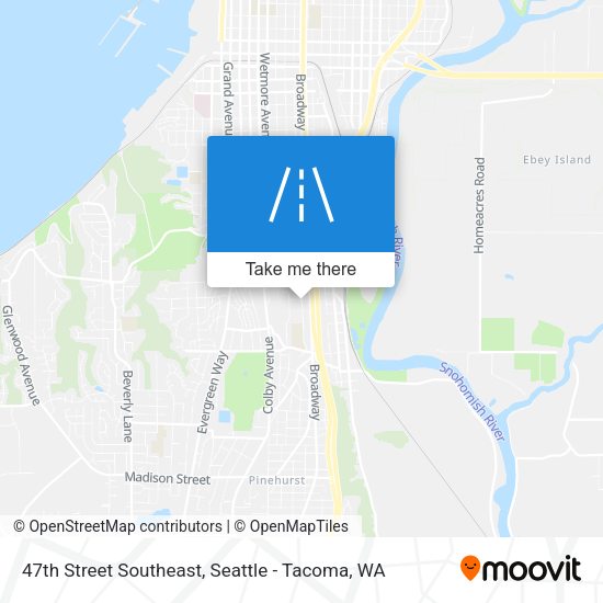 47th Street Southeast map