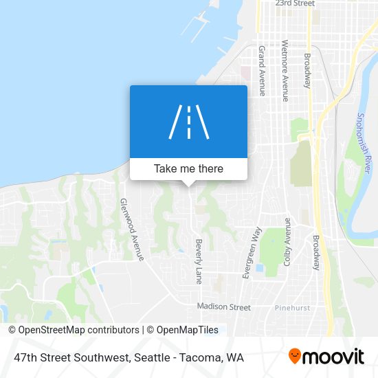 Mapa de 47th Street Southwest
