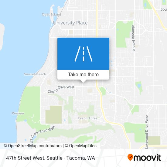 Mapa de 47th Street West