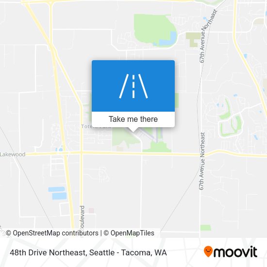 48th Drive Northeast map