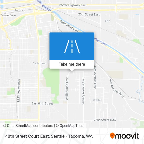 Mapa de 48th Street Court East
