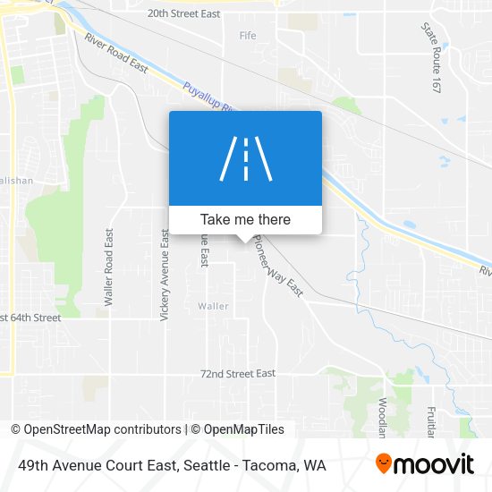 49th Avenue Court East map