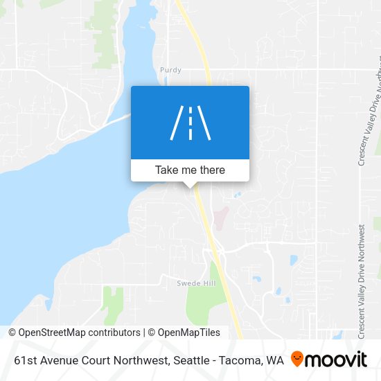 Mapa de 61st Avenue Court Northwest