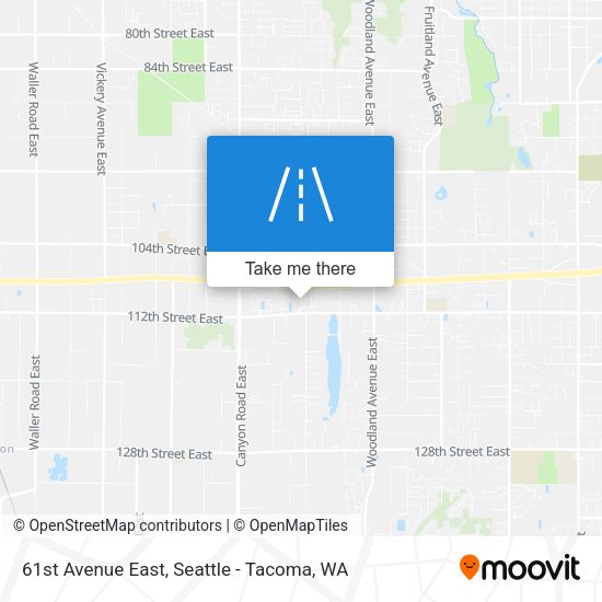 61st Avenue East map