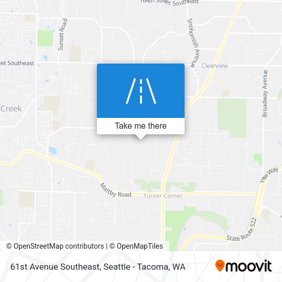 Mapa de 61st Avenue Southeast