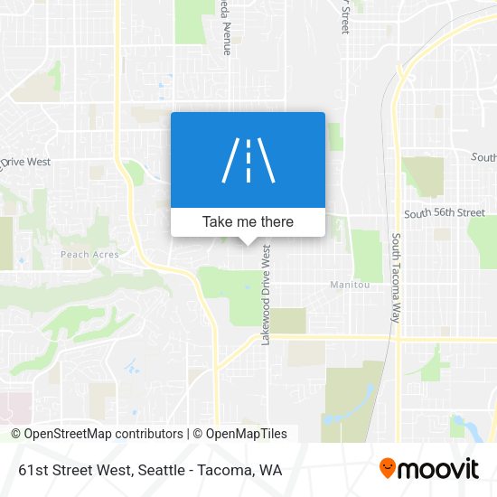 Mapa de 61st Street West