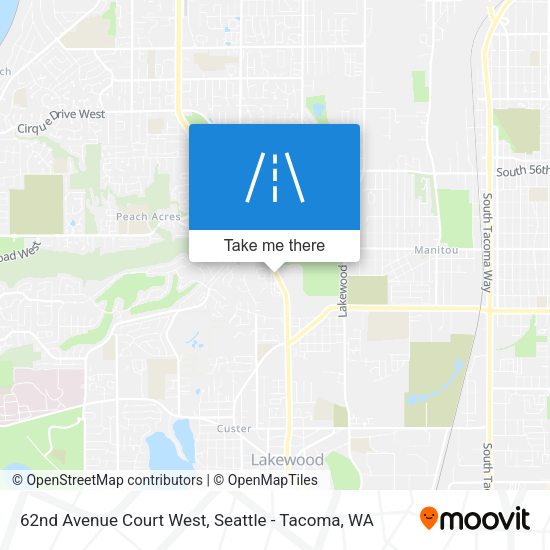Mapa de 62nd Avenue Court West