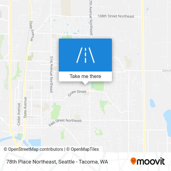 Mapa de 78th Place Northeast