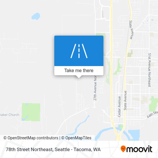 Mapa de 78th Street Northeast