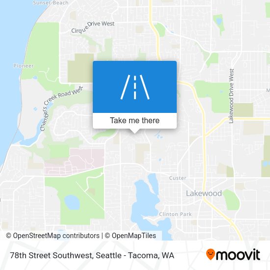 78th Street Southwest map