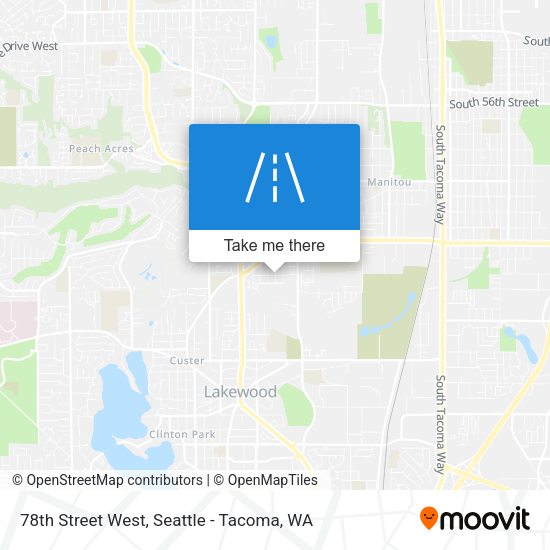 78th Street West map