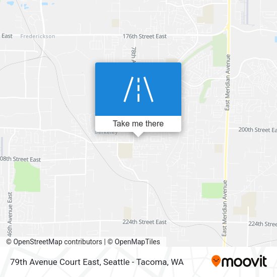 Mapa de 79th Avenue Court East
