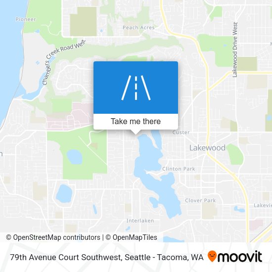 Mapa de 79th Avenue Court Southwest