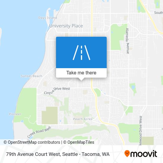 79th Avenue Court West map
