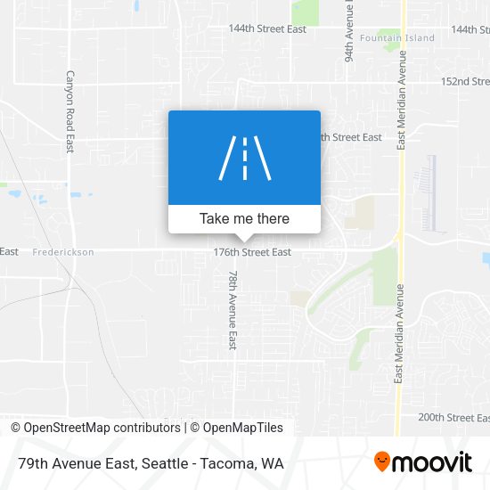 79th Avenue East map