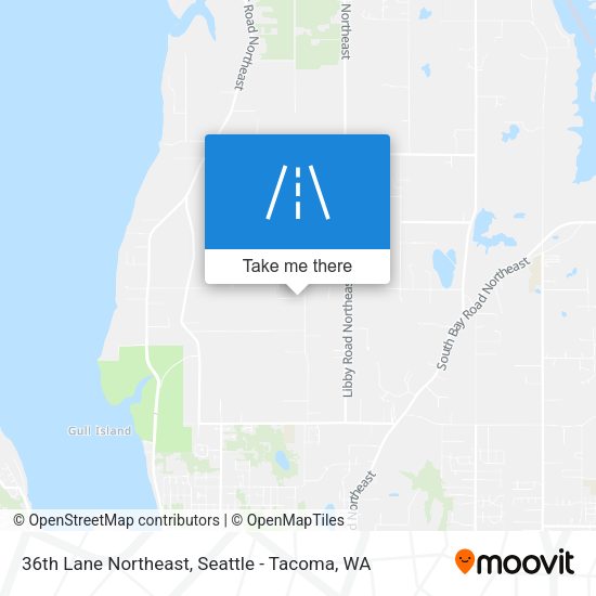 Mapa de 36th Lane Northeast