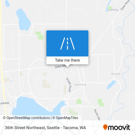 36th Street Northeast map