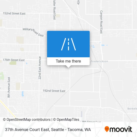 Mapa de 37th Avenue Court East