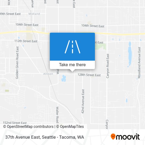 37th Avenue East map