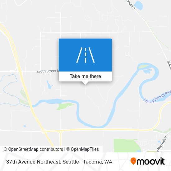 37th Avenue Northeast map