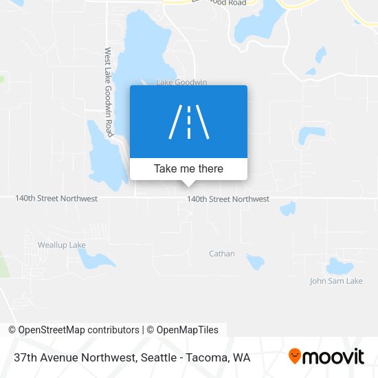 37th Avenue Northwest map