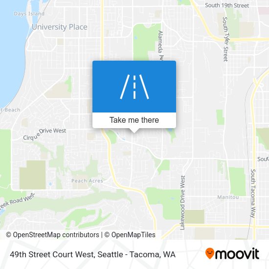 Mapa de 49th Street Court West