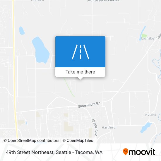 Mapa de 49th Street Northeast