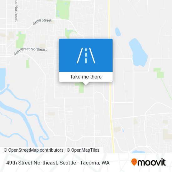 Mapa de 49th Street Northeast