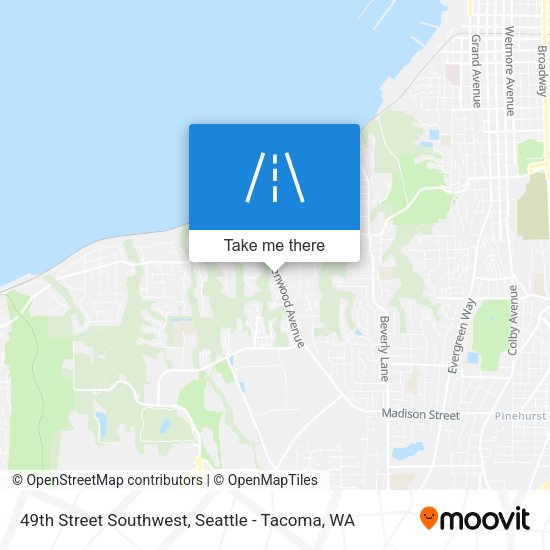 49th Street Southwest map