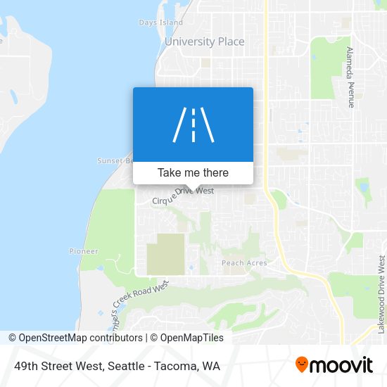49th Street West map