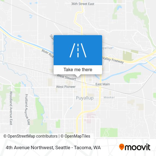 4th Avenue Northwest map