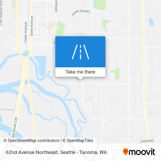 62nd Avenue Northeast map